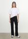 T-shirt over fit bianca in puro cotone a maniche corte_2