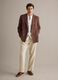 Brown pure linen regular-fit blazer_1