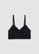 Black non-padded stretch bralette bra_0