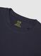 Blue pure cotton T-shirt regular fit_5