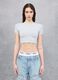 Vintage Grey crop T-shirt_0