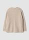 Beige stretch cardigan with deep V-neck_6