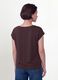 Brown pure viscose V-neck T-shirt, regular fit_1