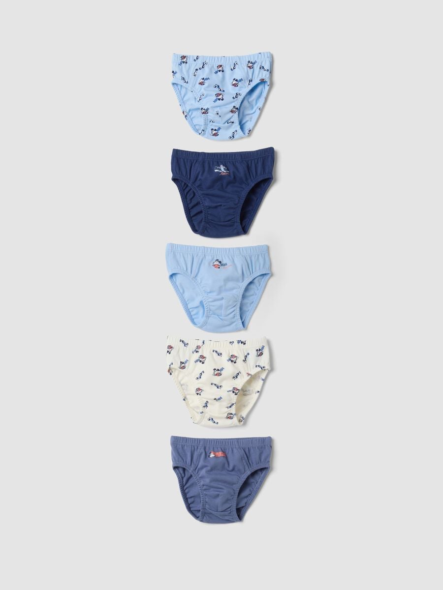 Pack of five pure organic cotton Mickey & Friends briefs_0