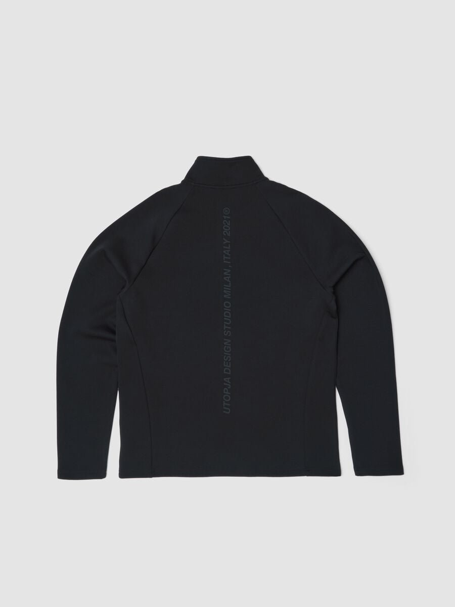 Technical Half-Zip Sweater &ndash; Fitted Black_5