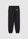 Cotton joggers with logo embroidery_2