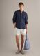 White swim shorts with elasticated waistband and drawstring_1