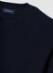 Blue crew-neck jumper in a cotton and cashmere blend, regular fit_5