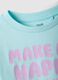 Girl's blue boxy fit pure cotton T-shirt with print_2