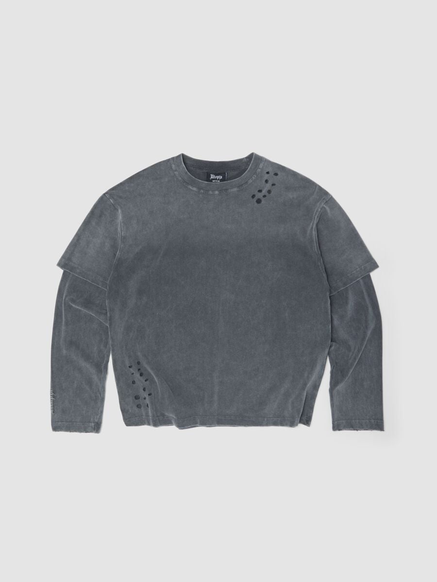 Double Longsleeve Sunfaded Grey_0