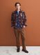Multicolour geometric-print bowling-collar shacket, oversized fit_3