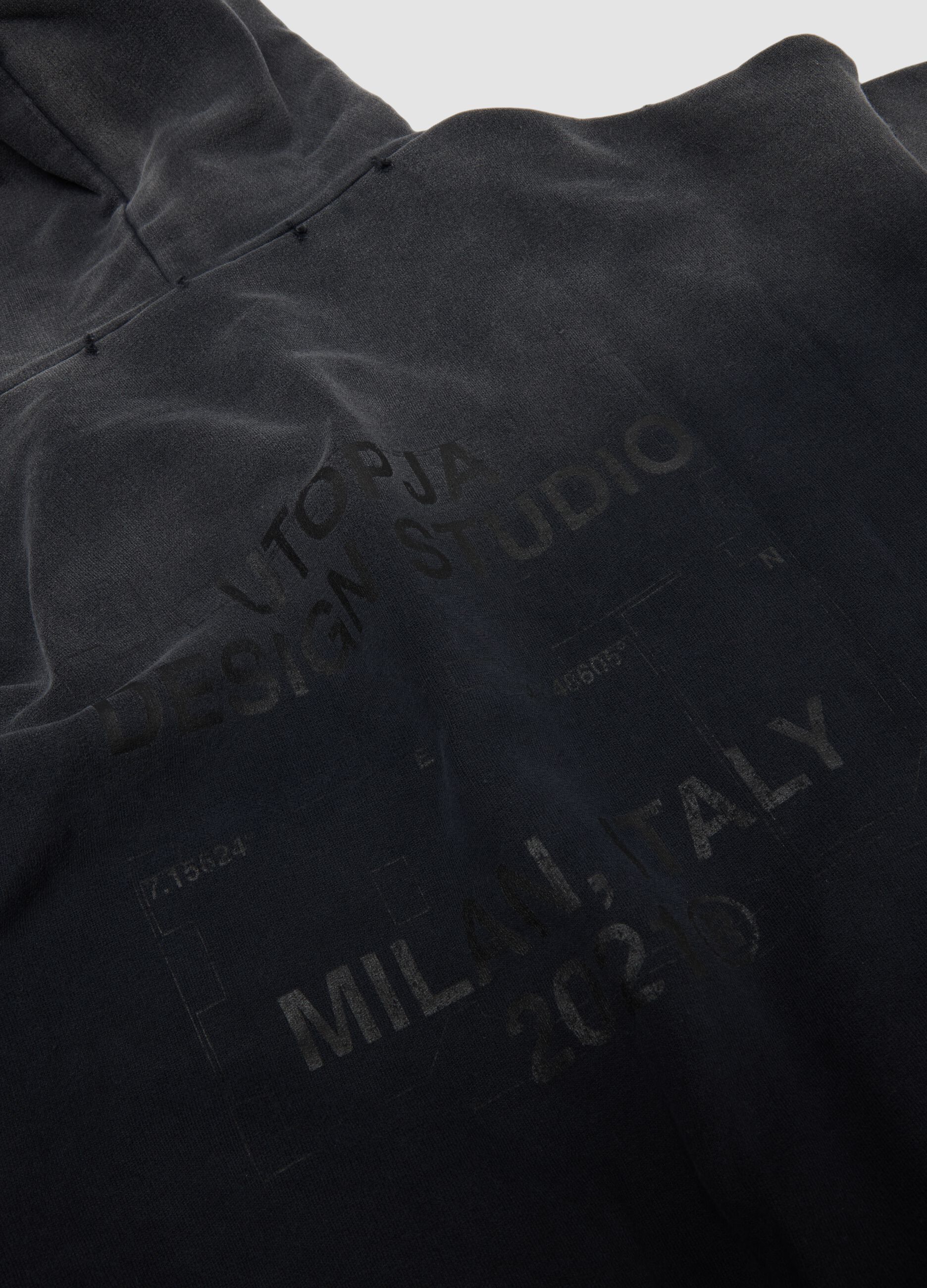 Sunfaded Black Hoodie