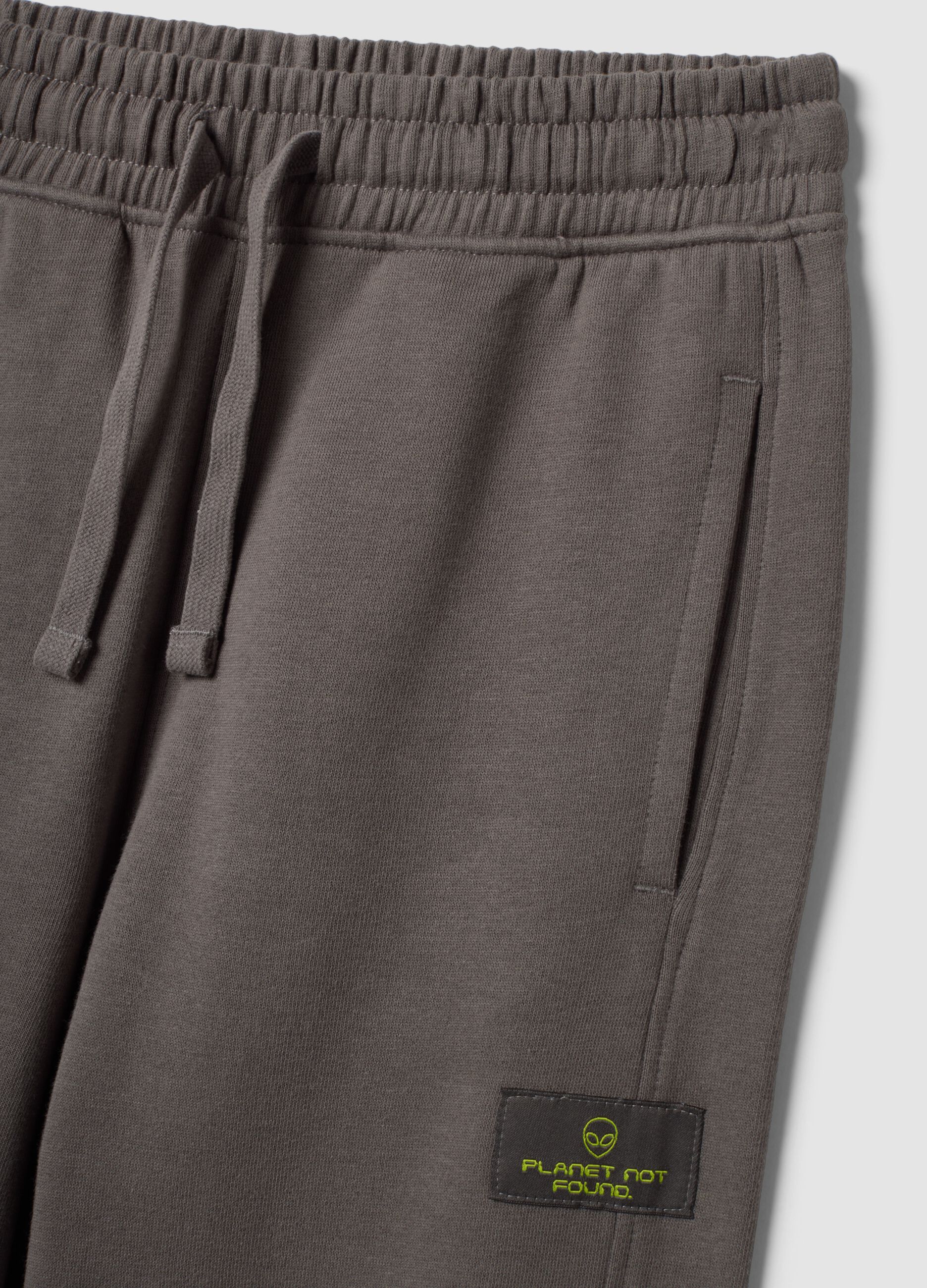 Grey pure cotton oversized joggers for boys