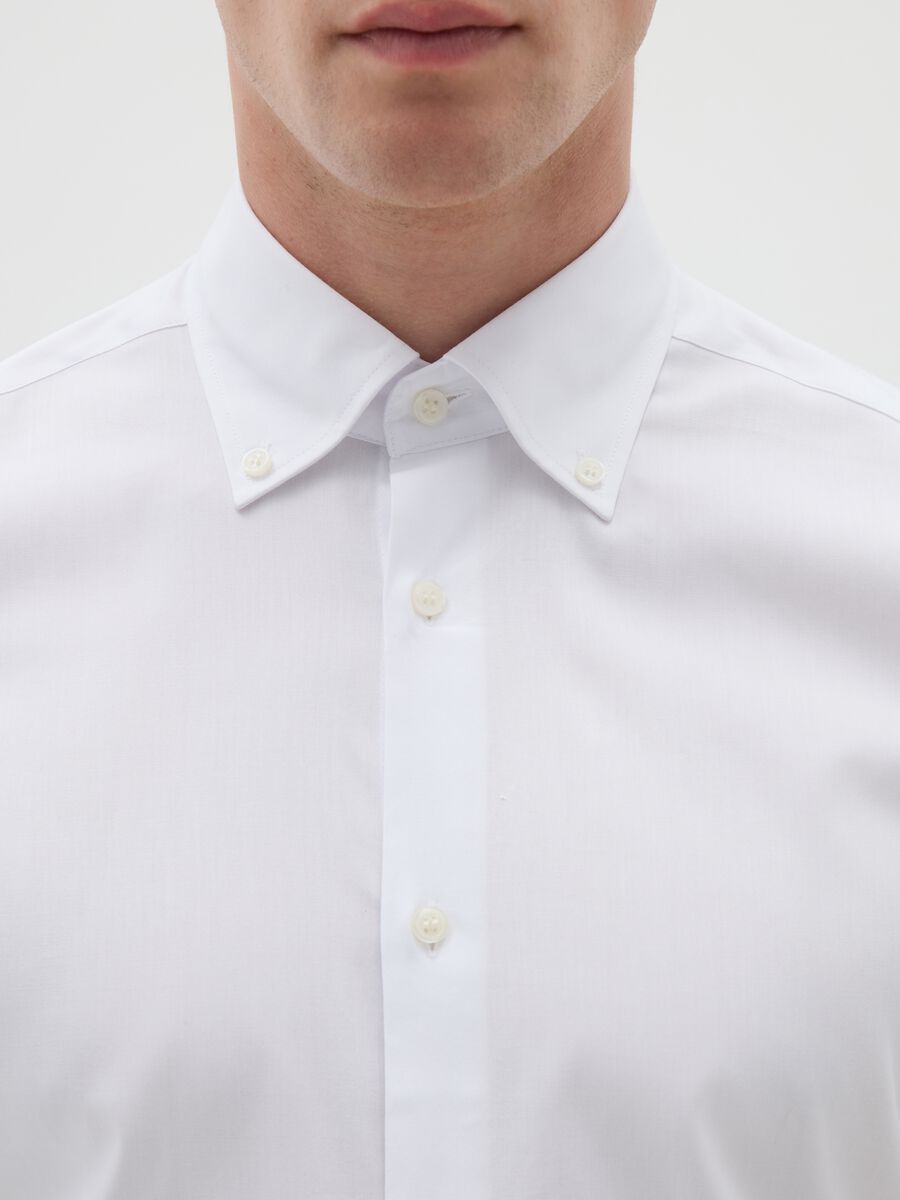 Slim button-down shirt in cotton_1