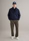 Regular fit blue jacket with zip_2