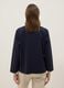 Blue long-sleeved regular-fit stretch cotton blouse_2