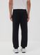 Black cotton-blend joggers with logo_2