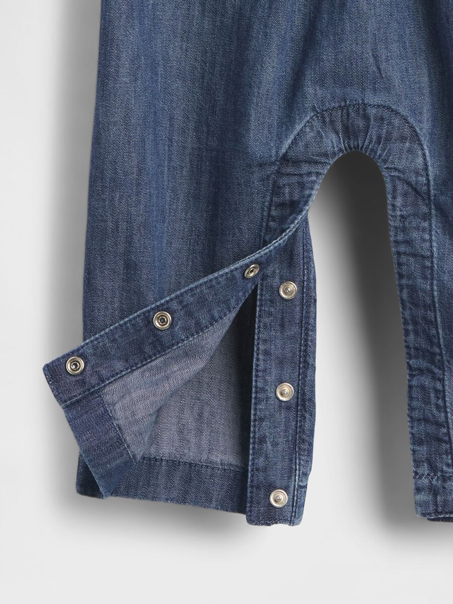 Blue denim baby romper_3