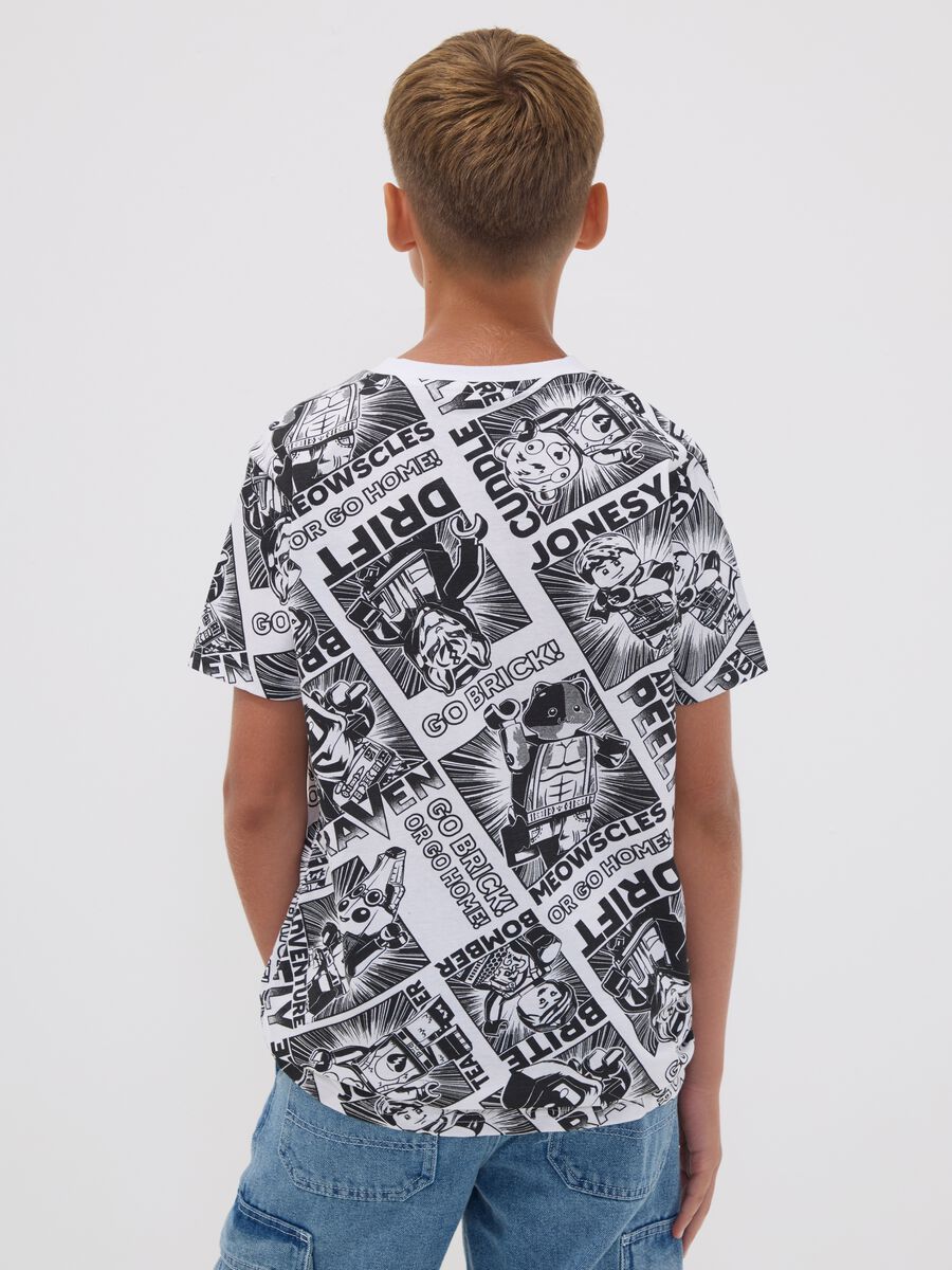 T-shirt in puro cotone multicolor da bambino regular fit con stampe_2