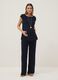 Blue Maternity Pants Relaxed Fit_0