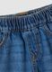 Girls&rsquo; blue wide-leg pure cotton jeans with elasticated waist_3
