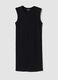 Black stretch cotton mini dress_4