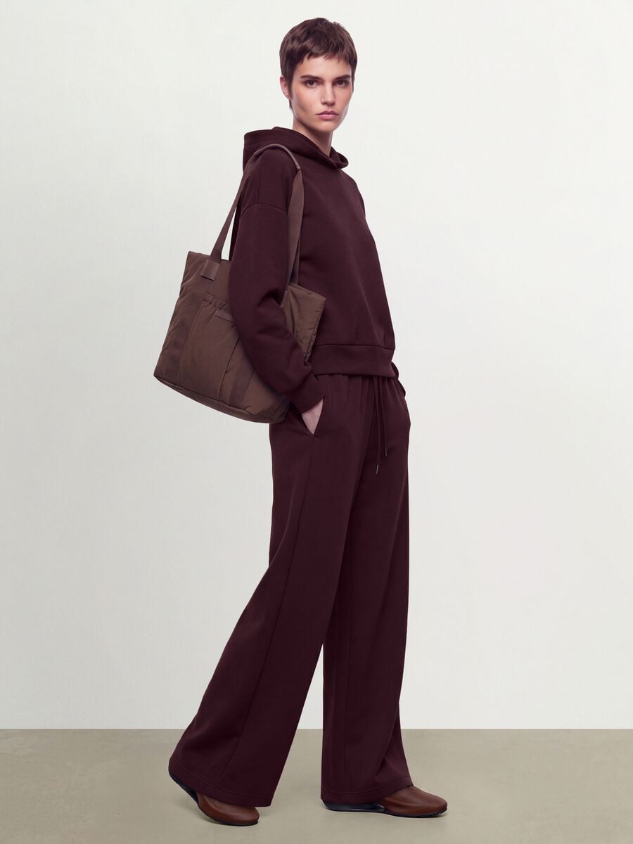 Purple stretch modal crew-neck sweatshirt_1