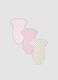 3-pack of multicolour organic cotton bodysuits for baby girl and toddler_1