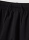 Black cotton-blend shorts with elasticated waistband, regular fit_5