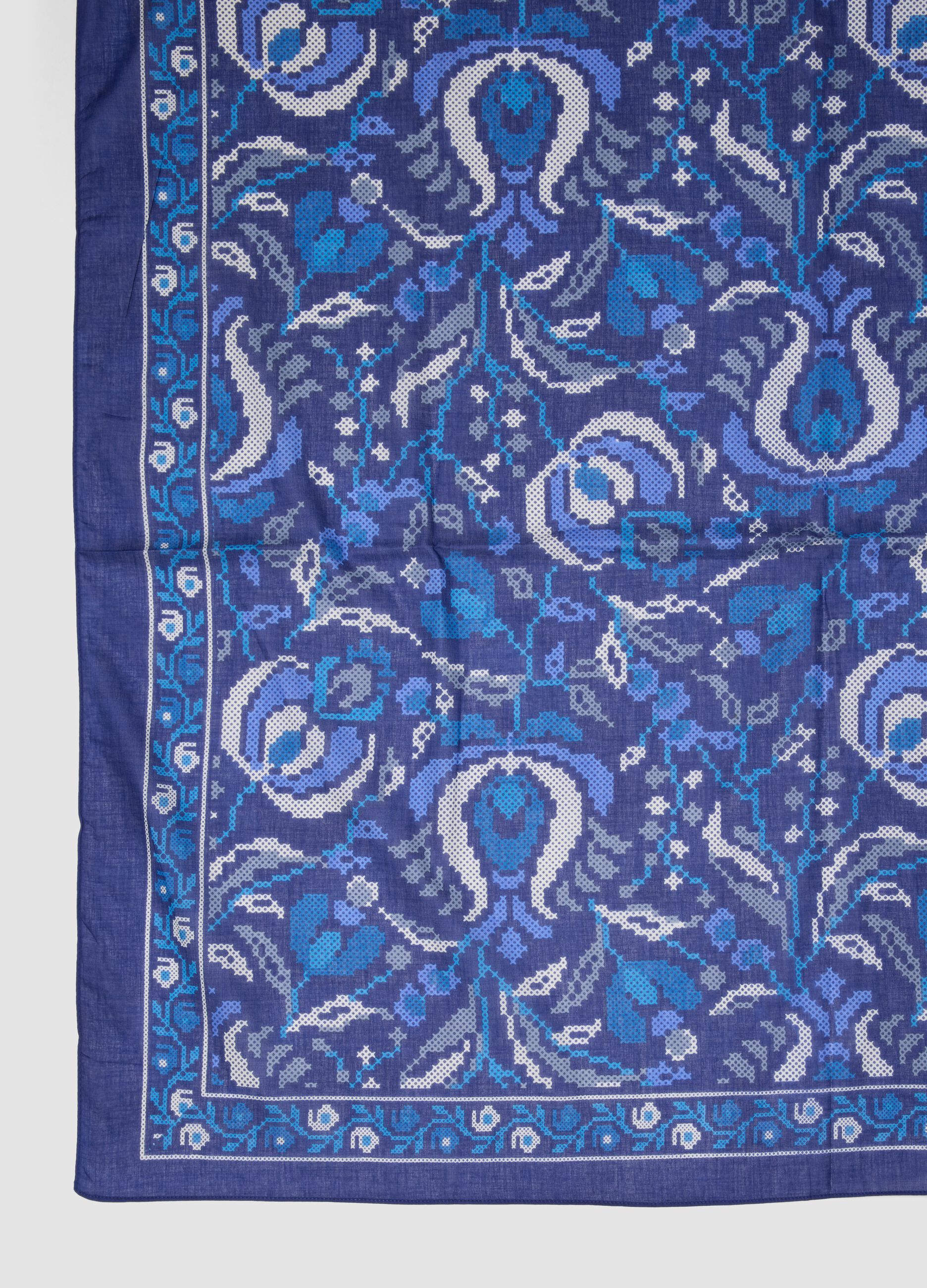 Blue pure cotton printed pareo