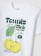 White graphic-print pure cotton T-shirt, regular fit_5