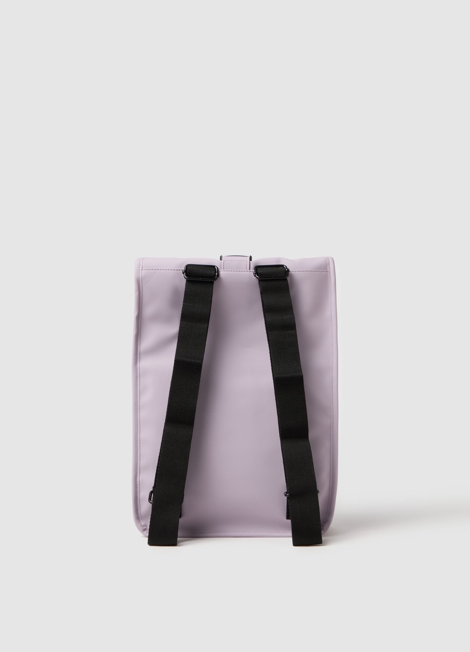 Waterproof purple backpack with zip and front pocket