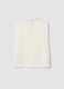White stretch high-neck top_5