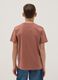 Brown short-sleeve organic cotton T-shirt for boys_1