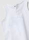 White pure cotton vest with print_3