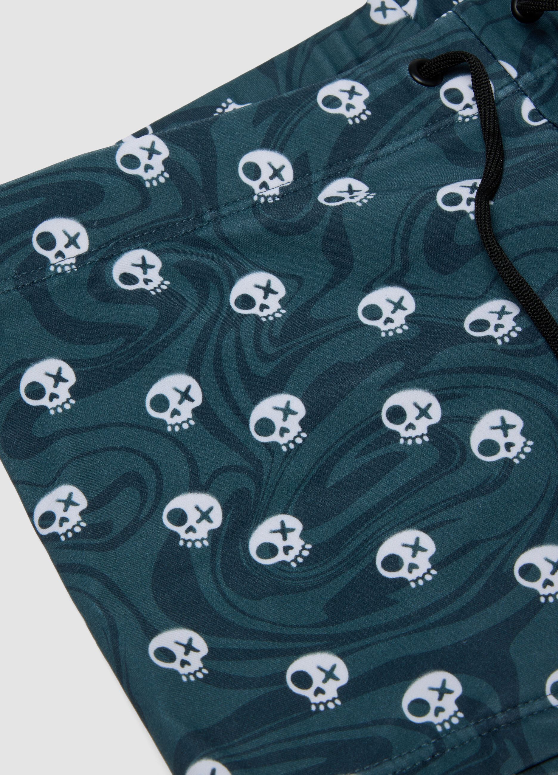 Costume boxer blu in tessuto elasticizzato