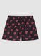 Black beach boxers with Keith Haring heart prints_4