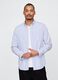 Blue Striped Cotton Shirt_0