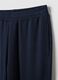Blue viscose blend pyjama trousers regular fit_5