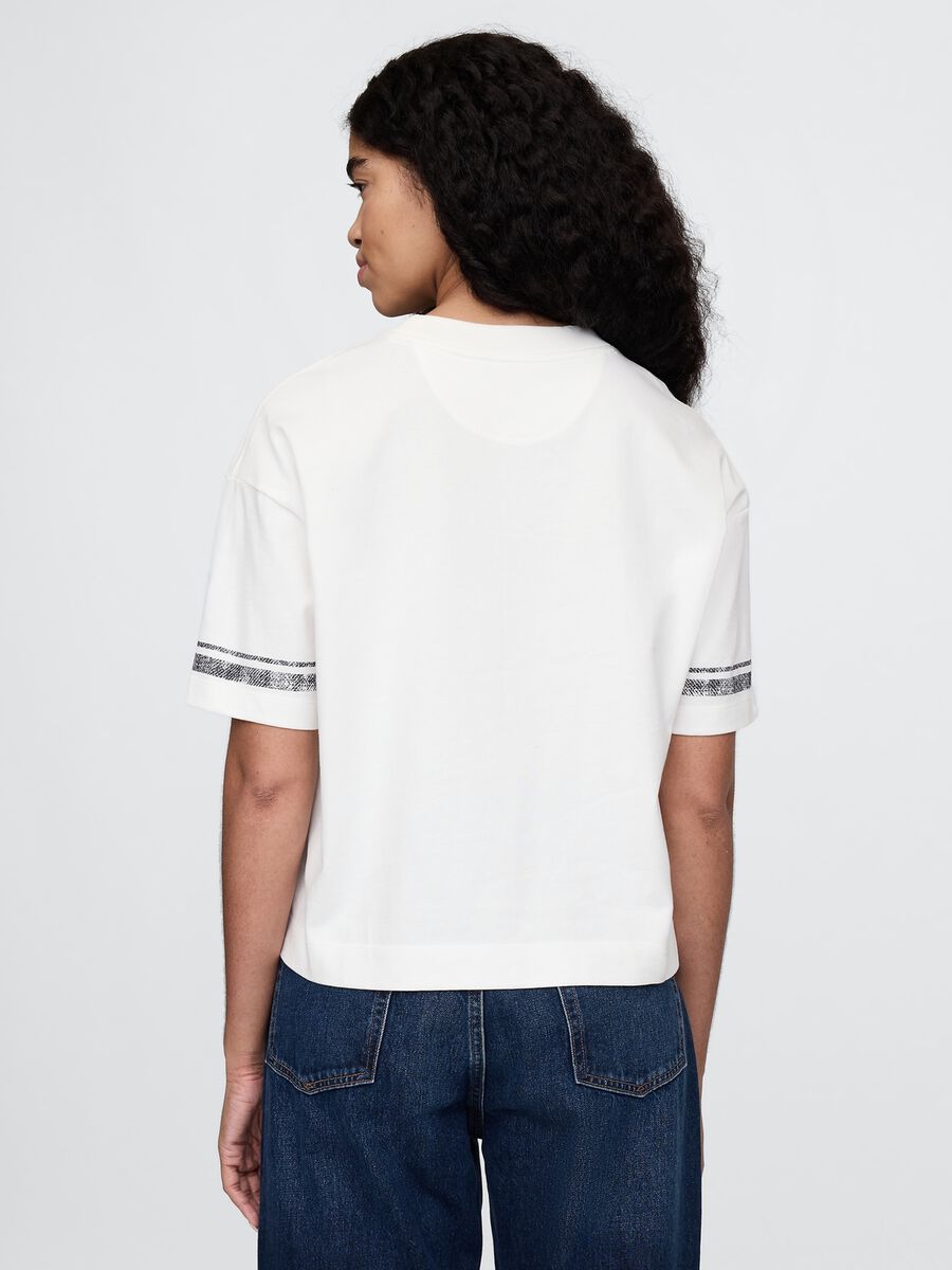 T-shirt a maniche corte in cotone con logo GAP_2