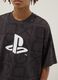 Boys' oversized fit grey pure cotton t-shirt with print_2