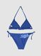 Blue stretch triangle bikini_1