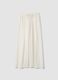 White pure cotton beach trousers_4
