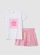 Multicolour pure cotton short pyjamas, regular fit, printed_4