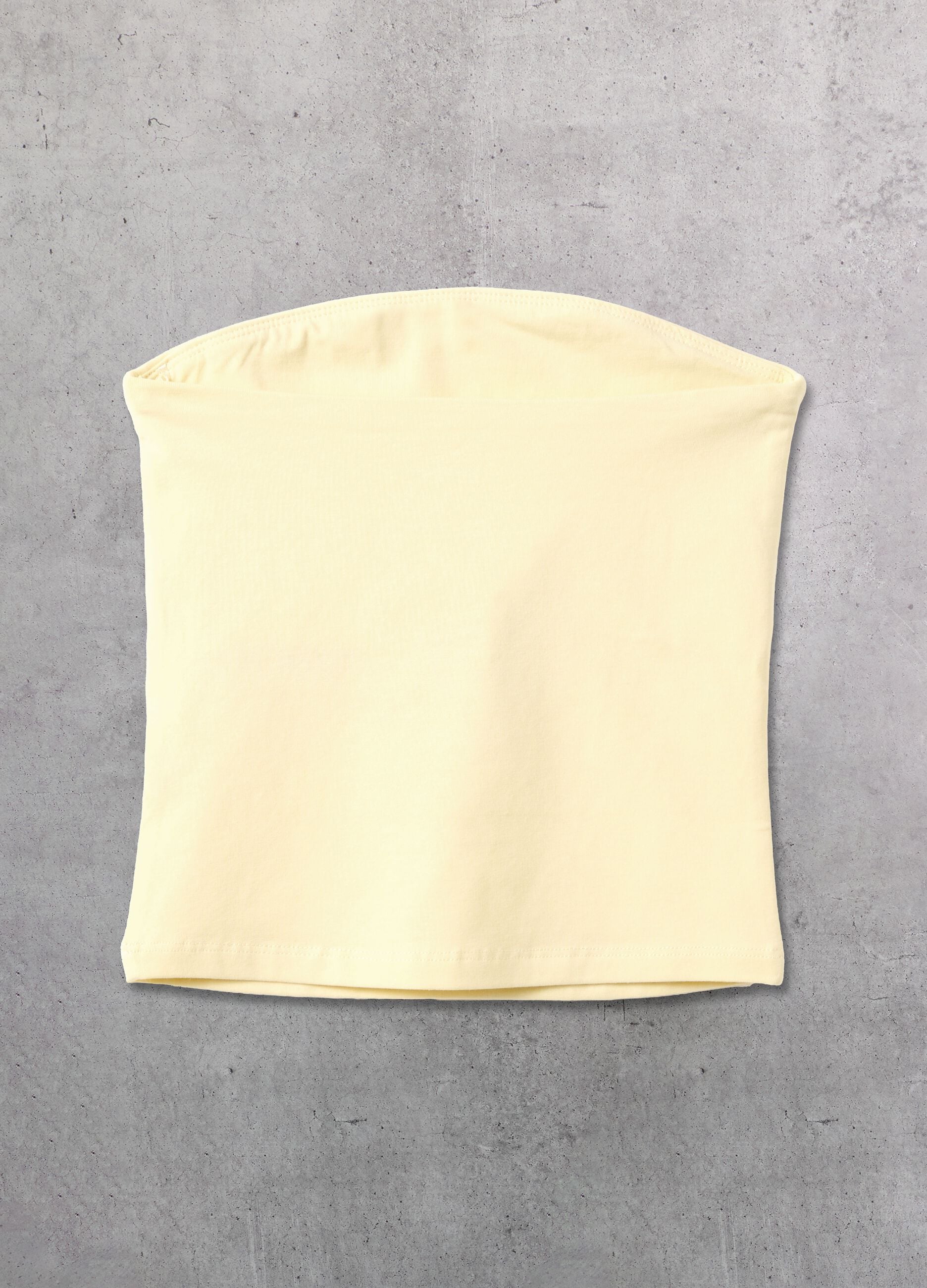 Pastel Yellow Tube Top