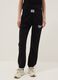 Multicolour striped cotton blend jogger trousers, regular fit with logo_1