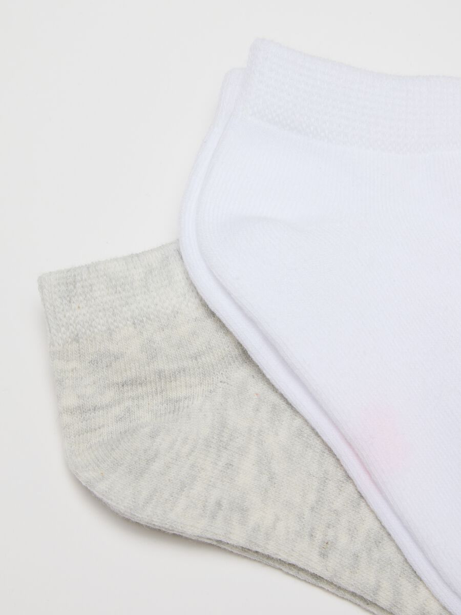 Multipack of multicoloured cotton ankle socks for girls_2