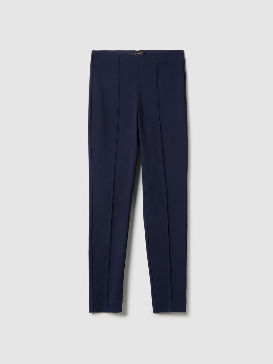 Blue Slim Fit Treggings_4