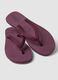 Purple flip-flops with thick straps_1
