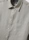 Grey pure linen shirt regular fit_5
